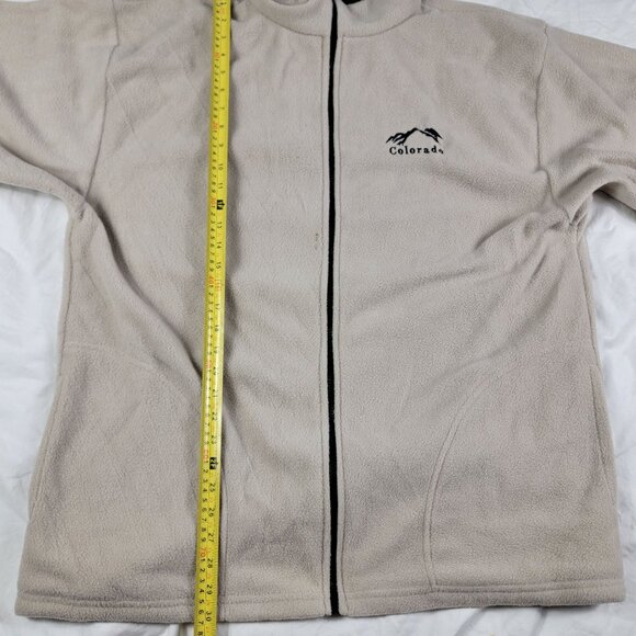 Tipsy Colorado Adults 2XL Beige Full Zip Sweatshirt Winter Warm Casual Outdoors - Picture 9 of 10